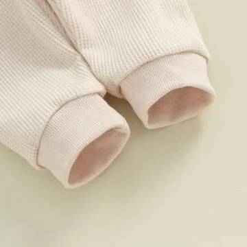 FIOMVA Toddler Baby Girl Boy Christmas Outfits 0 3 6 9 12 18 24Months 2t 3t Sweatshirt Long Sleeve Top+Pants Fall Clothes Set (Christmas Merry and Bright Beige, 2-3 Years)