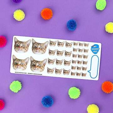 Custom Face Stickers, Custom Stickers, Stickers of Your Pet, Elite Sampler Sheet - 5 Sheets - Custom Gift