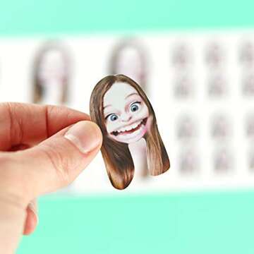 Custom Face Stickers, Custom Stickers, Stickers of Your Pet, Elite Sampler Sheet - 5 Sheets - Custom Gift