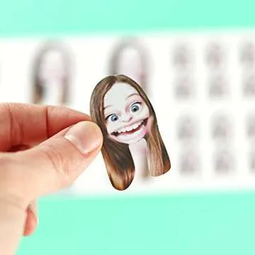Custom Face Stickers, Custom Stickers, Stickers of Your Pet, Elite Sampler Sheet - 5 Sheets - Custom Gift