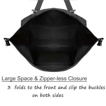 BRONZY Waterproof Duffel Bag 50L Heavy Duty Durable Storage