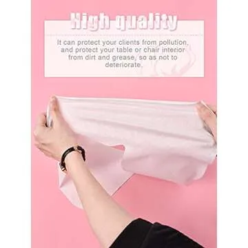 Disposable Face Cradle Covers, Kalolary 300Pcs Ultra Soft Non-Sticking Flat Face rest Cover white Headrest Covers for Massage Tables, Chairs and Spa bed