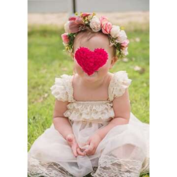 Vivivalue Flower Crown - Boho Flower Headband for Weddings