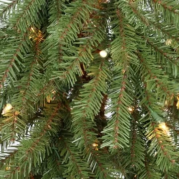 Puleo 6' Pre-Lit Alpine Christmas Tree with 200 Lights