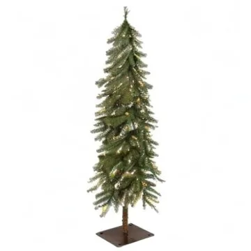 Puleo 6' Pre-Lit Alpine Christmas Tree with 200 Lights