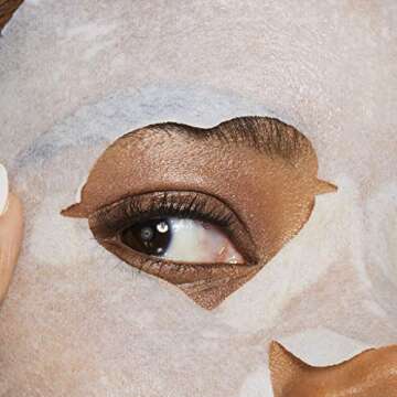 Pacifica Sheet Mask - Stress Rehab with Coconut, Caffeine & Green Tea – De-Stress Facial Mask for Puffiness & Redness Relief, Vegan & Cruelty-Free, 1 Sheet