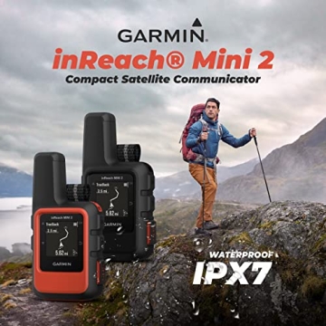 Wearable4U - Garmin inReach Mini 2 Satellite Communicator (Flame Red) with Power Pack Bundle