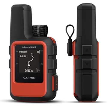 Wearable4U - Garmin inReach Mini 2 Satellite Communicator (Flame Red) with Power Pack Bundle