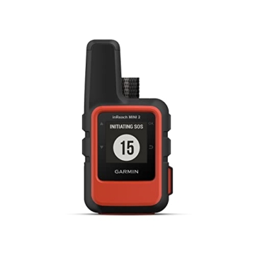 Wearable4U - Garmin inReach Mini 2 Satellite Communicator (Flame Red) with Power Pack Bundle