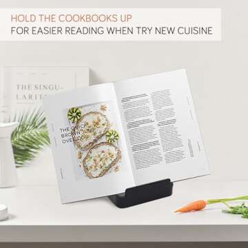 vocheer Pot Lid Holder, Kitchen Organizer Rack Spoon Rest Rack Holder-Lid Stand for Utensils in Kitchen, Black