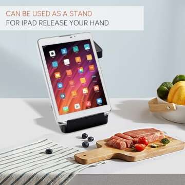 vocheer Pot Lid Holder, Kitchen Organizer Rack Spoon Rest Rack Holder-Lid Stand for Utensils in Kitchen, Black