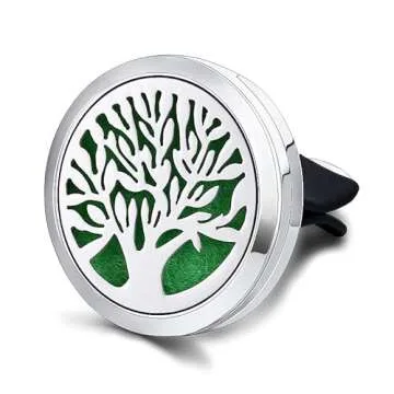 LKLDM 2PCS Car Aromatherapy Diffuser with 30 Felt Pads