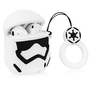 Joyleop White Man Chain Case Compatible with Airpods 1/2, Cute Cartoon Fun Funny 3D Kids Girls Teens...