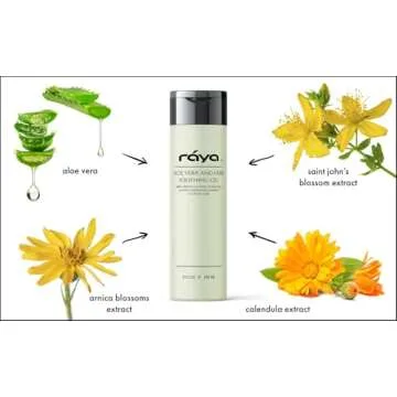 Raya Aloe Vera and Herbs Soothing Gel - Moisturizing Treatment for Irritated Skin