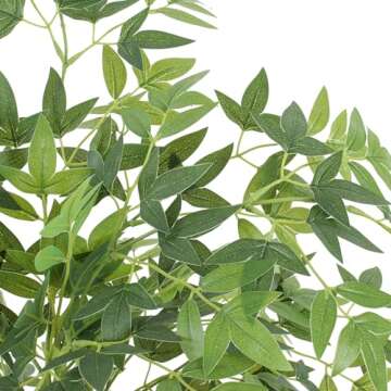 Artificial Bamboo Silk Tree, 6ft Tall Faux Bamboo Plant with 1155 Evergreen Bamboo Leaves, Lifelike Zen Style Artificial Trees in Pot for Home Office Indoor Outdoor Decor