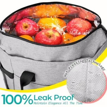 KIPBELIF Stylish Insulated Lunch Bag for Women - Roomy & Functional