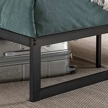ZINUS Abel Metal Platform Bed Frame, Mattress Foundation with Steel Slat Support, No Box Spring Needed, Easy Assembly, Queen