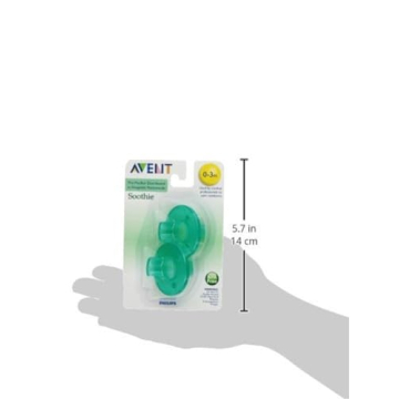 Philips Avent Soothie Pacifier 0-3 Months Green 6 Pack