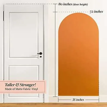 Homella Decor Arch Wall Decal – Taller Boho Decor for Living Room, Bedroom or Nursery Accents –Modern Bohemian Stickers Art Murals to Peel and Stick –Removable Wallpaper (72”x35”) (Terracotta)