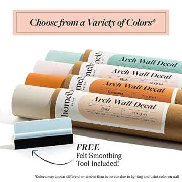 Homella Decor Arch Wall Decal – Taller Boho Decor for Living Room, Bedroom or Nursery Accents –Modern Bohemian Stickers Art Murals to Peel and Stick –Removable Wallpaper (72”x35”) (Terracotta)