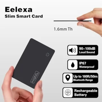 Eelexa Wallet Tracker Card for iPhone - Waterproof Finder