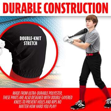 Franklin Sports Youth Classic Knicker Softball Pants