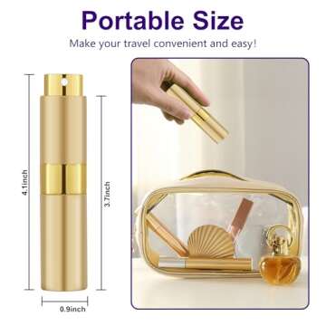 MDDRUIQI 8ML Perfume Travel Refillable Easter Basket Stuffers for Women Adults//Men Portable Perfume...