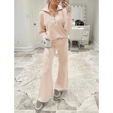 ANRABESS Stylish 2 Piece Tracksuit Set for Women