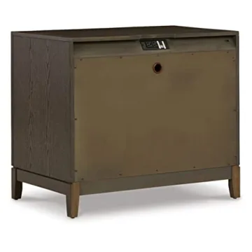 Ashley Burkhaus Mid-Century Modern Nightstand with USB Ports