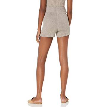 The Drop Women's Adrienne Sweater Knit Short - Heather Mushroom