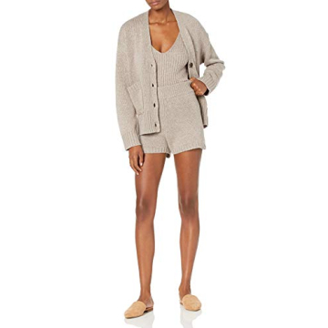 The Drop Women's Adrienne Sweater Knit Short - Heather Mushroom