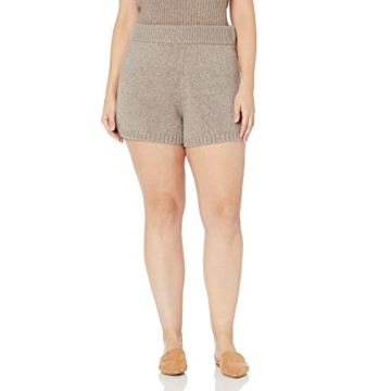 The Drop Women's Adrienne Sweater Knit Short - Heather Mushroom
