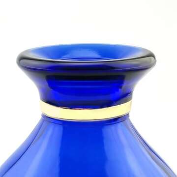 Elegant Blue Glass Vase for Home Decor Gifts