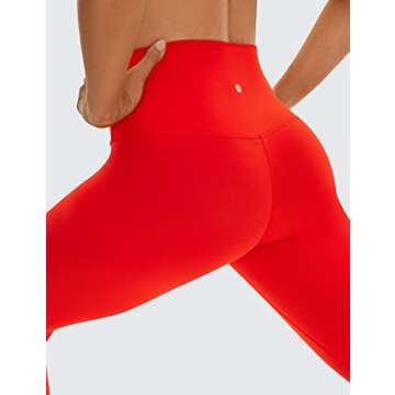 CRZ YOGA High Waisted Lounge Yoga Legging Yoga Pants 28" Dark Red Medium