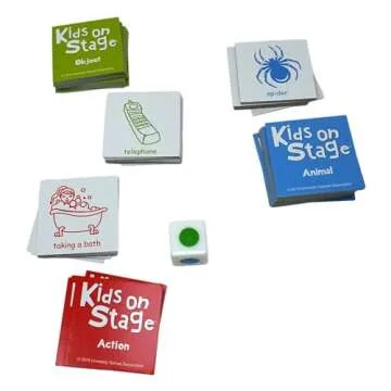 Briarpatch, Kids on Stage The Charades Card Game, Early Preschool Learning for Toddlers, Kindergarten and 1st Grade