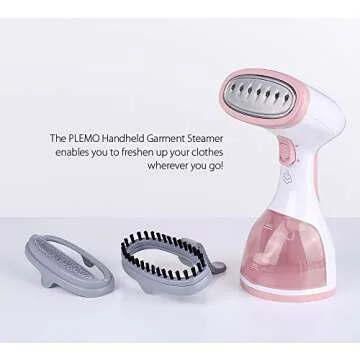 Plemo Portable Garment Steamer for Easy Wrinkle Removal
