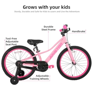 JOYSTAR 20 Inch Girls Bike Training Wheels Ages 6-12