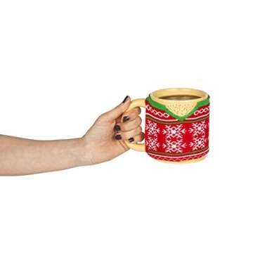 Comical Ugly Sweater Mug for Holiday Gifting