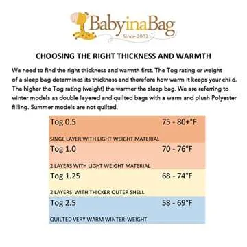 BABYINABAG Summer Sleeping Bag for Toddlers