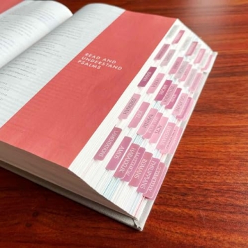 Large Print Repositionable Bible Tabs for Easy Navigation