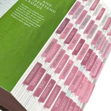 Large Print Repositionable Bible Tabs for Easy Navigation