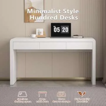 Elegant Dongge White Computer Desk with Durable Design
