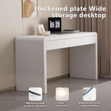 Elegant Dongge White Computer Desk with Durable Design