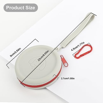 WALLFID Small Silicone Dog Treat Pouch - Portable and Stylish