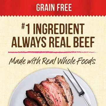 Merrick Lil’ Plates Premium Grain Free Natural Wet Dog Food For Small Dogs, Soft Teeny Texas Steak Tips Recipe - (Pack of 12) 3.5 oz. Tubs