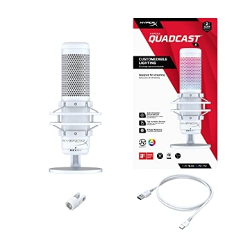 HyperX QuadCast S RGB USB Microphone for Gaming and Streaming