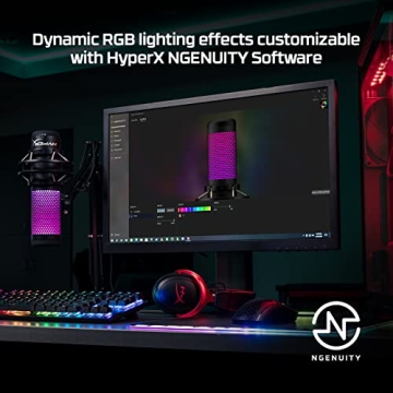 HyperX QuadCast S RGB USB Microphone for Gaming and Streaming