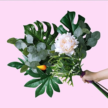 Supla Artificial Eucalyptus Leaf Spray - 3 Pcs Set, 25.5" Tall