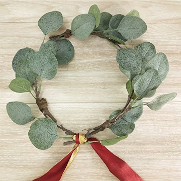 Supla Artificial Eucalyptus Leaf Spray - 3 Pcs Set, 25.5" Tall