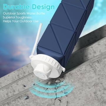 Popdigito Collapsible Water Bottles Leakproof BPA-Free 610ml